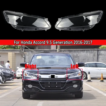 За Honda Accord 2016 2017 Халогенни фарове поколение 9,5 със Стъклен капак е Прозрачна обвивка лампи Капак фарове леща под формата на миди