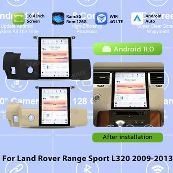 8 Ядрен За Land Range Rover Sport L320 2009-2012 Обновяване на 2013 Безжичен CarPlay 128 GB Сензорен Екран IPS Мултимедиен Стереоплеер
