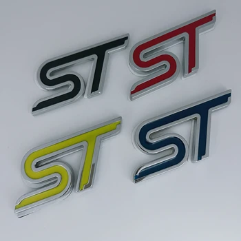 1 брой 70 мм, широчина 35 мм, 3D метален дизайн на автомобил ST лого, стил на иконата на колелото на стикер върху автобус модификация на купето автомобилни части