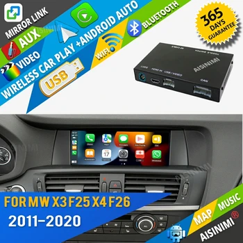 Безжична Apple Carplay За BMW X3 F25 G01 X4 F26 2011-2020 CIC NBT EVO Система Android Автоматичен Модул Air play-Рефлексен Линк