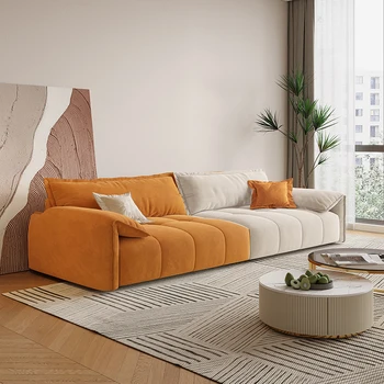 Секционни дивани за всекидневна Мързел Corner Съвременна форма на Луксозни дивани тапицирани с възможност за сгъване на облегалката Изчислителни дивани modernos години Para Sala Мебели за дома