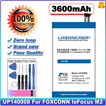 Батерия за вашия мобилен телефон LOSONCOER UP140008 капацитет 3600 mah за Foxconn InFocus M2 + Номер за проследяване + безплатни инструменти
