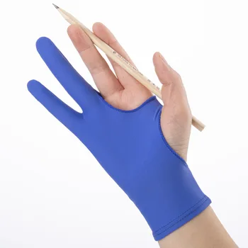 3 цветове, Предпазни ръкавици с два пръста, Инструменти, Ръкавица на художника за изготвяне на таблетката, Цифрова живопис, Художествени аксесоари Professional