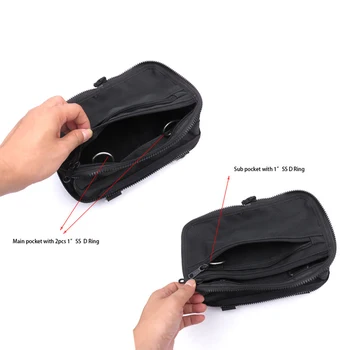 Чанта за багаж, чанта за странично захващане, черен, 1 предмет, аксесоари, джоб за съхранение на BCD за гмуркане, трайно най-високо качество