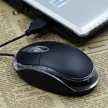 USB Жичен мишка за Лаптоп, Настолен Компютър Универсална Малка Оптико-електронен Бизнес-Офис Подарък Мишка Компютърна Периферия