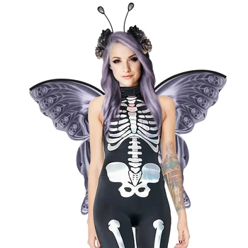 Ролева парти Хелоуин Скелет на Крилата на пеперуда и превръзка на главата Украса свободно размера на Крилата на пеперуда Cosplay Костюмированная парти