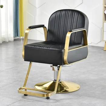 Стол с възможност за сгъване на облегалката Фризьорски столове за Фризьорски Тоалетка Ергономичен стол Луксозен гримьор Мебели за салон за красота Silla De Barberia
