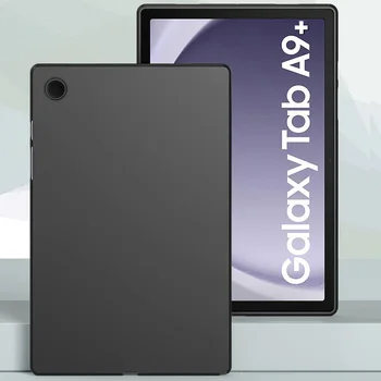 За Samsung Galaxy Tab A9 Plus 11 2023 SM-X210 SM-X215 SM-X216 X210 X215 Калъф За таблет Мека Силиконова Обвивка Еластична Черна Капачка