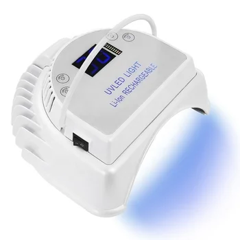 2022 Нов прием на 60 W pro cure безжична двухсветовая акумулаторна UV-led гел сушилня за нокти лампа за маникюрного салон