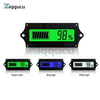 Индикатор за капацитет на батерията 12 24 36 48 В М напрежение количка за голф с подсветка LCD дисплей, цифров волтметър, тестери
