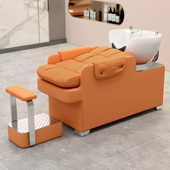 Столове за фризьорски салон с шампоан, мивка, столове за подстригване, артефакт за шампоан, Проста търговски мебели Lettino Massaggio RR50SC